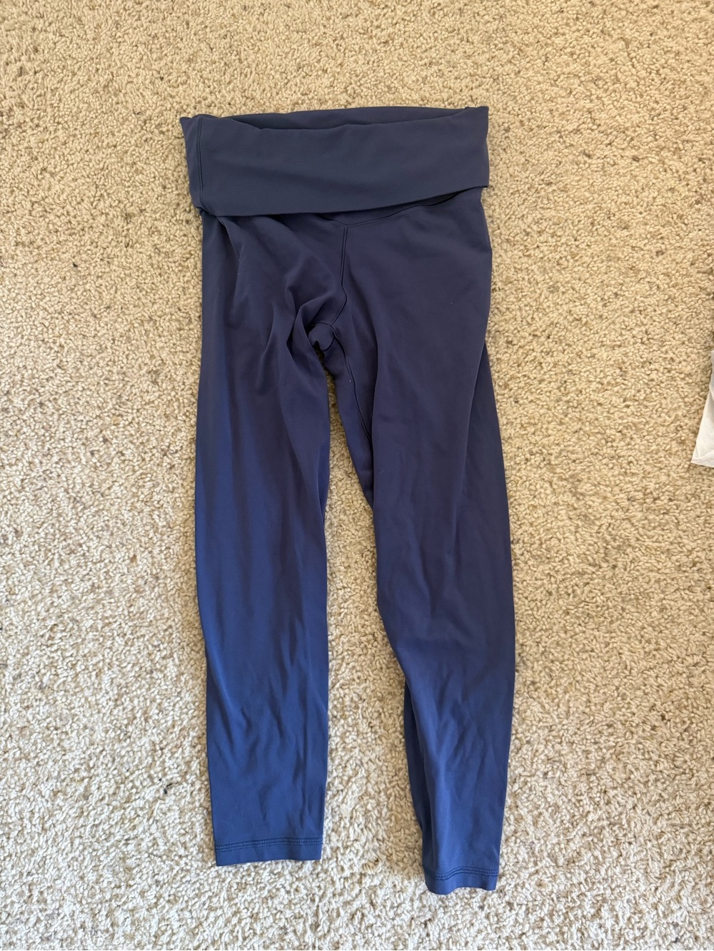 aerie Navy Fold-Over Waist Leggings